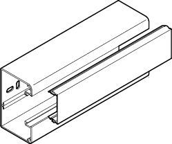 SIMON PVC 90x55 avec couvercle blanc