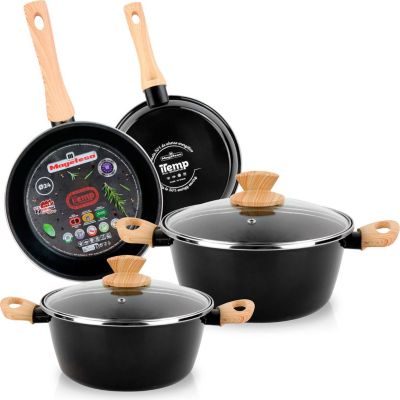 Batterie de cuisine MAGEFESA Orbe Induction 6 Pièces Antiadhésif Batterie de cuisine MAGEFESA Orbe Induction 6 Pièces Antiadhésif