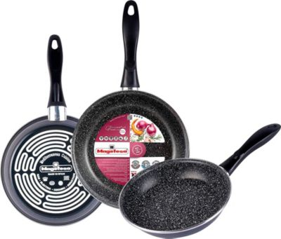 Batterie de cuisine MAGEFESA Gransasso Set 3 Poêles à Frire Induction