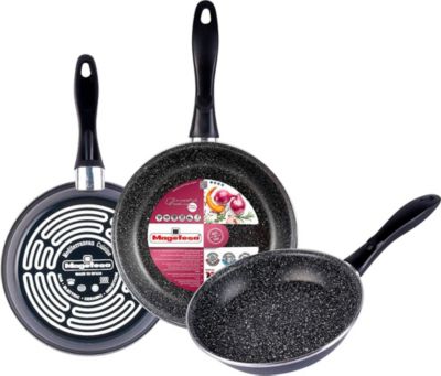Batterie de cuisine MAGEFESA Gransasso Set 3 Poêles à Frire Induction