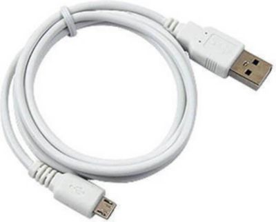 Chargeur secteur GENERIC Câble de données Micro USB Blanc Univers
