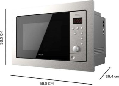 Micro ondes CECOTEC Grandheat 2500 Built-In Steel Black