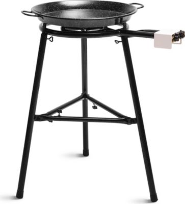 Réchaud gaz BRIEBE MEDIUM Set Paella Brûleur +Poêle+Support