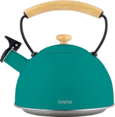 BRIEBE Nordic Théière Sifflet 2,3L, Vert