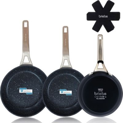 Batterie de cuisine BRIEBE Set 3 Poêles FP1143 Induction 18-20-24cm