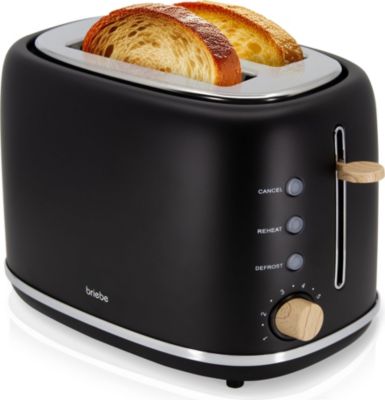 Grille-pain BRIEBE Nordic 2 Fentes Larges TA1166BLK