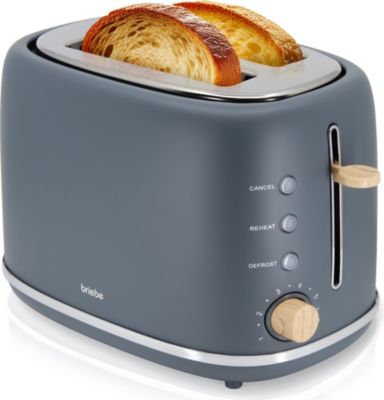 Grille-pain BRIEBE Nordic 2 Fentes Larges TA1166GRY