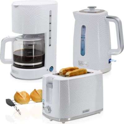 Grille-pain BRIEBE Elegance Ensemble Cafetière SKT1178WHT