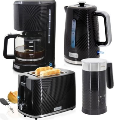 Grille-pain BRIEBE Bouilloire 1,7L Cafetière Mousseur Lait