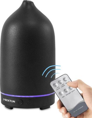 Humidificateur PRIXTON Zen avec Telécommande, 100 ml, Noir