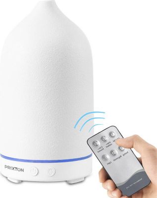 Humidificateur PRIXTON Zen avec Telécommande, 100 ml, Blanc