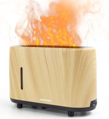 Humidificateur PRIXTON Essence avec effet flamme et minuterie