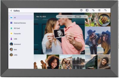 Cadre photo connecté PRIXTON Prado XL avec WiFi, Écran Tactile 15,6”