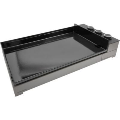 Location Plancha gaz FORGE ADOUR Premium Acier 75 NG noir gris 3 brûleurs à poser, 73.2x40.9 cm