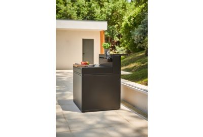 Meuble de cuisine extérieure FORGE ADOUR SDAF CBN desserte acier fermé Comptoir