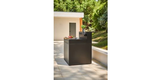 Meuble de cuisine extérieure FORGE ADOUR SDAF CBN desserte acier fermé Comptoir