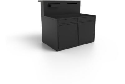 Meuble de cuisine extérieure FORGE ADOUR SC CBN Cuisine Comptoir Bar Noir