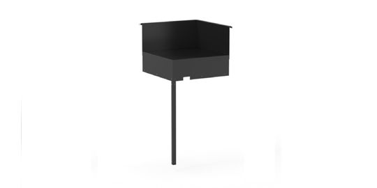 Meuble de cuisine extérieure FORGE ADOUR ANGLE NOIR SAAFN