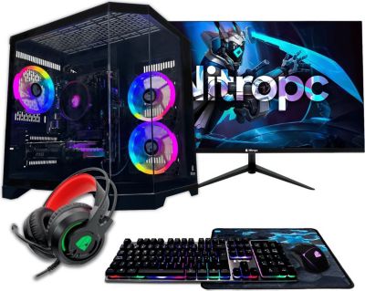 PC Gamer NITROPC Pack Silver Plus Noir
