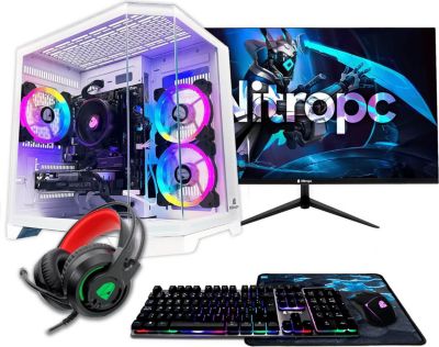 PC Gamer NITROPC Pack Silver Blanc