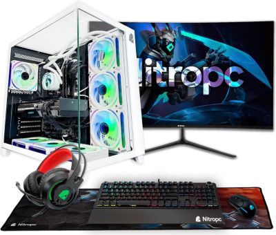 PC Gamer NITROPC Pack Diamond Blanc