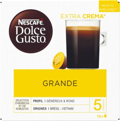 Capsules NESTLE nescafé grande X16 dolce gusto