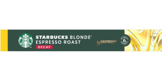 Capsules NESTLE NESPRESSO by STARBUCKS roast déca