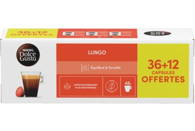 Dosette NESTLE DOLCE GUSTO LUNGO x36+12