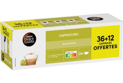 Dosette NESTLE DOLCE GUSTO CAPPUCCINO x36+12