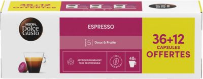 Dosette NESTLE DOLCE GUSTO ESPRESSO x36+12