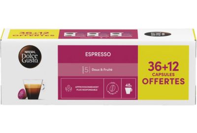 Dosette NESTLE DOLCE GUSTO ESPRESSO x36+12