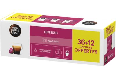 Dosette NESTLE DOLCE GUSTO ESPRESSO x36+12
