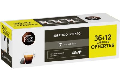 Dosette NESTLE DOLCE GUSTO ESPRESSO INTENSO x36+12