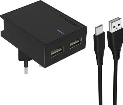 Chargeur SWISSTEN Chargeur Secteur Double USB 3A Smart IC