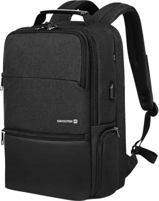 Sac à dos SWISSTEN Ordinateur / Tablette 15,6" + Prise USB