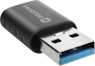 Adaptateur USB C SWISSTEN USB Mâle 3.0 / USB-C Transfert et Charge