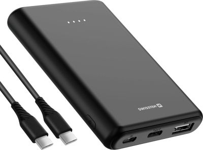 Batterie externe SWISSTEN 5000mAh Port USB 10W Compact Noir