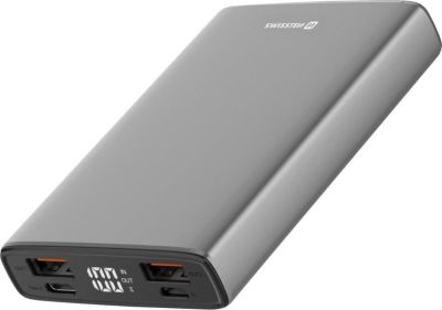 Batterie externe SWISSTEN 20W USB-C PD Quick Charge 10000mAh Gris