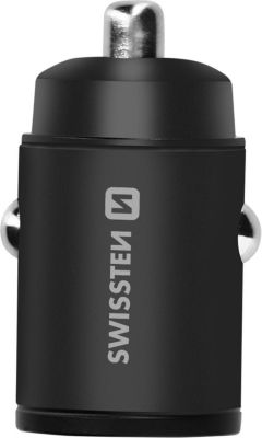 Chargeur allume cigare SWISSTEN Chargeur Voiture 30W Double Port USB-C P