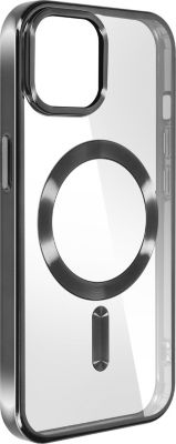 Coque SWISSTEN Transparent, Contour Noir iPhone 15