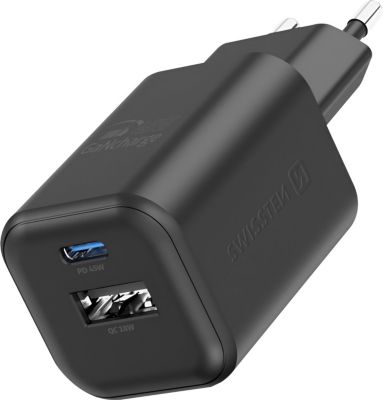 Chargeur SWISSTEN Swissten Chargeur Secteur USB C GaN 45W