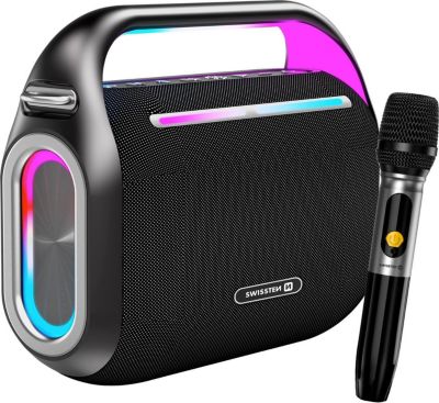 Enceinte PC SWISSTEN 120W Bluetooth + Micro Sans Fil Noir