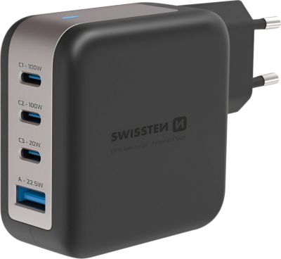 Chargeur SWISSTEN Swissten Chargeur Secteur GaN 100W avec