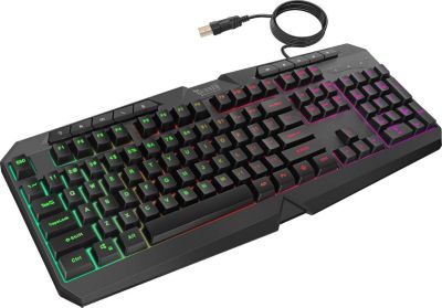 Clavier sans fil SWISSTEN Clavier Gamer QWERTY Silencieux RGB