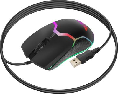 Souris gamer SWISSTEN Souris Gamer 6 boutons Éclairage RGB