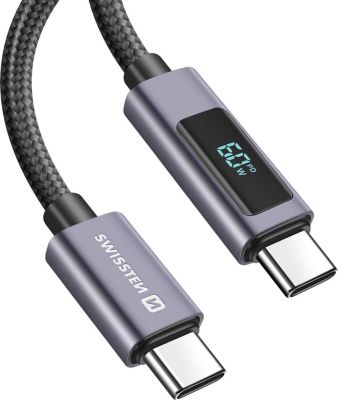 Câble USB SWISSTEN Power Delivery 3A USB-C vers USB-C 150cm