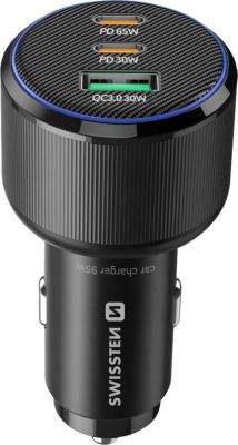 Chargeur allume cigare SWISSTEN Swissten Chargeur Voiture 2x USB-C Power