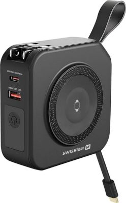 Batterie externe SWISSTEN All-in-One Pro 10000mAh MagSafe et USB-C