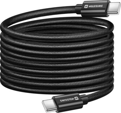 Câble USB SWISSTEN USB-C vers USB-C 3m 60W Charge Rapide