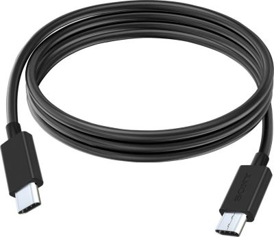 Câble alimentation SONY USB-C vers USB-C Longueur 1m, Noir Câble alimentation SONY USB-C vers USB-C Longueur 1m, Noir